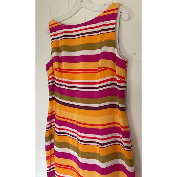 Maggy London SILK Sleeveless Dress Size 12 - Picture 4 of 9